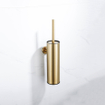 Fortifura Calvi toiletborstelhouder - gesloten model - wand - rond - Geborsteld Messing PVD (Goud) OUTLETSTORE STORE32465