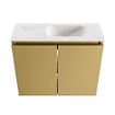 MONDIAZ TURE-DLUX 60cm toiletmeubel Oro. EDEN wastafel Ostra positie rechts. Zonder kraangat. SW1104964