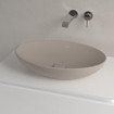 Villeroy & Boch Loop & Friends Opzetwastafel - 56 x 38 x 12 cm - Almond CeramicPlus - zonder overloop SW644134