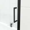 FugaFlow ID06 Quick Fit Badwand - 2 delige schuifdeur - 170x150cm - 6mm veiligheidsglas - anti kalk - mat zwart SW999903