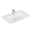Villeroy & Boch Subway 3.0 meubelwastafel 80x47cm 1 kraangat met overloop wit SW641532
