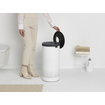 Brabantia Wasbox - 35 liter - kunststof deksel - uitneembare waszak - wit SW767540