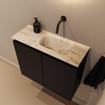 MONDIAZ TURE-DLUX 60cm toiletmeubel Urban. EDEN wastafel Frappe positie rechts. Zonder kraangat. SW1102619