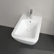 Villeroy & Boch Finion wandbidet 1 kraangat 37.5x56cm ceramic+ met overloop wit SW106544