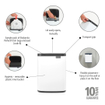 Brabantia Bo Afvalemmer - 7 liter - kunstof binnenemmer - wit SW1026536