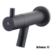 Wiesbaden Amador fonteinkraan met muurbevestiging Kiwa 1/2'' mat zwart SW417831