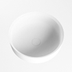 Mondiaz Coss Waskom - 36x36x13cm - rond - opbouw - Solid surface - Talc SW643470