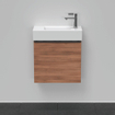 Duravit D-Neo wastafelonderkast 48.4x44x22.2cm Linksdraaiend 1 deur Noten Mat SW640716