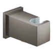 GROHE Euphoria Cube wandaansluitbocht met wandhouder brushed hard graphite SW438942