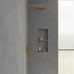Villeroy & Boch Universal Showers hoofddouche - 25cm - vierkant - Brushed Gold (goud) SW974327