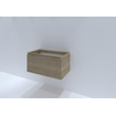 HR badmeubelen Matrix Wastafelonderkast - 80x44.8x40cm - 3D-front - 1 lade - greeploos met greeplijst - french oak SW757128