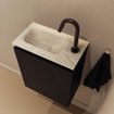 MONDIAZ TURE-DLUX 40cm toiletmeubel Urban. EDEN wastafel Ostra positie links. Met 1 kraangat. SW1104711