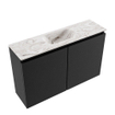 MONDIAZ TURE-DLUX 80cm toiletmeubel Urban. EDEN wastafel Glace positie midden. Zonder kraangat. SW1103115