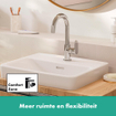 Hansgrohe Vernis Blend wastafelkraan uitloop draaibaar m/waste chroom SW642531