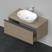 Duravit D-Neo wastafelonderkast 100x45.9x55cm 1 lade Eiken (terra) Mat SW641167