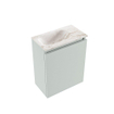 MONDIAZ TURE-DLUX 40cm toiletmeubel Greey. EDEN wastafel Frappe positie links. Met 1 kraangat. SW1102764