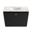 MONDIAZ TURE-DLUX 60cm toiletmeubel Urban. EDEN wastafel Frappe positie midden. Met 1 kraangat. SW1102614