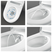 Geberit Aquaclean Sela Douche Wc - 37.5x56.5cm - softclose - keratect - chroom afdekplaat - alpine wit SW258980