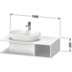 Duravit D-Neo wastafelonderkast 100x26x55cm Basalt Mat SW641052