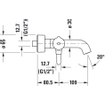 Duravit C.1 2-gats badmengkraan chroom SW157843