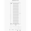 Plieger Venezia M designradiator enkel verticaal met middenaansluiting 1970x532mm 1417W wit 7253069