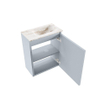 MONDIAZ TURE-DLUX 40cm toiletmeubel Clay. EDEN wastafel Frappe positie rechts. Zonder kraangat. SW1102715