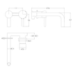 Differnz Kraan Inbouw koud/warm rechts mat zwart SW705360