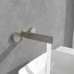 Villeroy & Boch Dawn Driegats wastafelkraan - Matt Brushed Nickel (RVS) SW974339