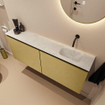 MONDIAZ TURE-DLUX 120cm toiletmeubel Oro. EDEN wastafel Opalo positie rechts. Zonder kraangat. SW1104499