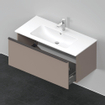 Duravit D-Neo wastafelonderkast 101x44x46.2cm 1 lade Basalt Mat SW640720