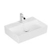 Villeroy & Boch Memento 2.0 opzetwastafel 1 kraangat 60x42cm ceramic+ zonder overloop wit SW106558