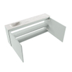 MONDIAZ TURE-DLUX 120cm toiletmeubel Greey. EDEN wastafel Ostra positie links. Met 1 kraangat. SW1104880