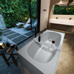 MONDIAZ FREEZE Vrijstaand bad - 180x85cm - kleur Plata / Plata SW1015097