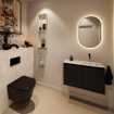MONDIAZ TURE-DLUX 80cm toiletmeubel Urban. EDEN wastafel Ostra positie rechts. Zonder kraangat. SW1104668