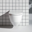 Laufen Cleanet NAVIA Douche WC 40.5x58x37cm diepspoel incl. closetzitting met deksel en softclose keramiek Glans Wit SW258682