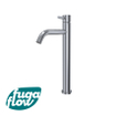 FugaFlow Eccelente Sobrado Badkamer Slim Wastafelkraan - 32.6cm - verhoogd - opbouw - chroom SW1123324