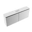 MONDIAZ TURE-DLUX 120cm toiletmeubel Plata. EDEN wastafel Opalo positie midden. Zonder kraangat. SW1104536