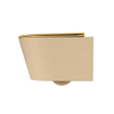 MONDIAZ LAVIE wandclosetpack - 36x53cm - diepspoel - rimless - Sand (beige) - softclose - quick-release - toiletzitting - Ocher (geel) SW1208682