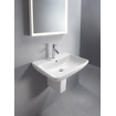 Duravit Me by starck wastafel 65x49 cm. 1x kraangat met overloop wit 0293421