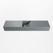 Mondiaz TYNE Fontein - 100x23x12cm - wasbak midden - zonder kraangaten - solid surface - Plata SW1026178