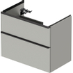 Duravit D-Neo wastafelonderkast 78.4x62.5x45.2cm 2 lades Betongrijs Mat SW640764