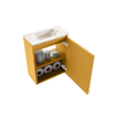 MONDIAZ TURE-DLUX 40cm toiletmeubel Ocher. EDEN wastafel Frappe positie midden. Zonder kraangat. SW1102852