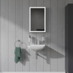 Duravit ME by Starck fontein 45x32cm met 1 kraangat met overloop met wondergliss wit SW84162