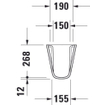 Duravit D Code sifonkap voor wastafel wit 0315105