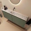 MONDIAZ TURE-DLUX 120cm toiletmeubel Army. EDEN wastafel Glace positie midden. Zonder kraangat. SW1103179