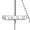 GROHE Euphoria smartcontrol Regendoucheset Opbouw - hoofddouche vierkant 31cm - handdouche staaf - chroom OUTLETSTORE STORE35214