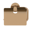 Haceka Kosmos Toiletrolhouder - met klep - geborsteld koper SW955692