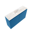 MONDIAZ TURE-DLUX 80cm toiletmeubel Jeans. EDEN wastafel Frappe positie midden. Met 1 kraangat. SW1102803