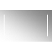 Plieger spiegel 130x60cm met geïntegreerde LED verlichting 2x verticaal 0800261