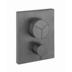 Crosswater Crossbox douchekraan - met inbouwdeel - thermostatisch - geschikt voor 3 functies - push - leisteen SW1225282